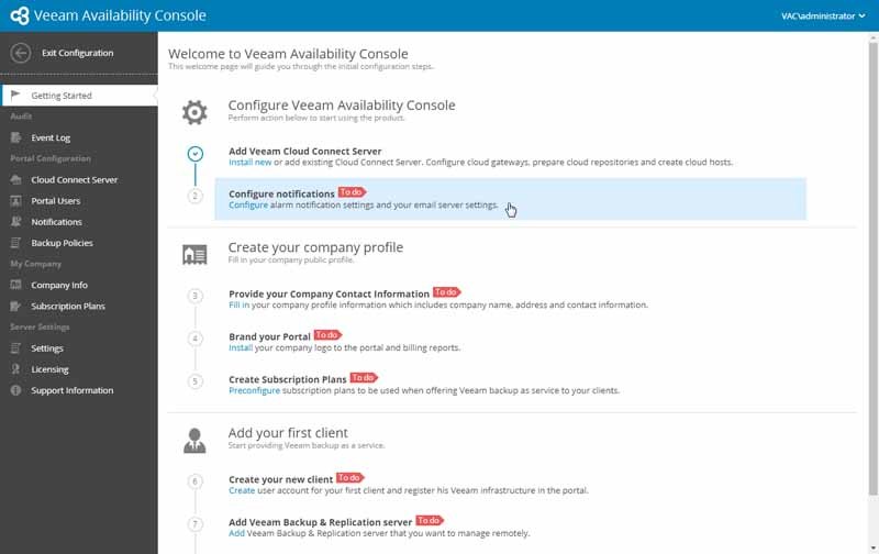 Veeam Availability Console