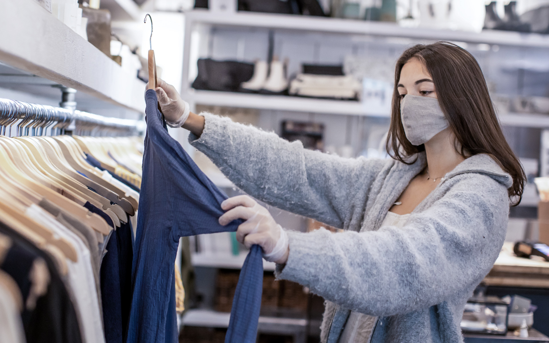 sprzedaż, sklep, ubrania, odzież