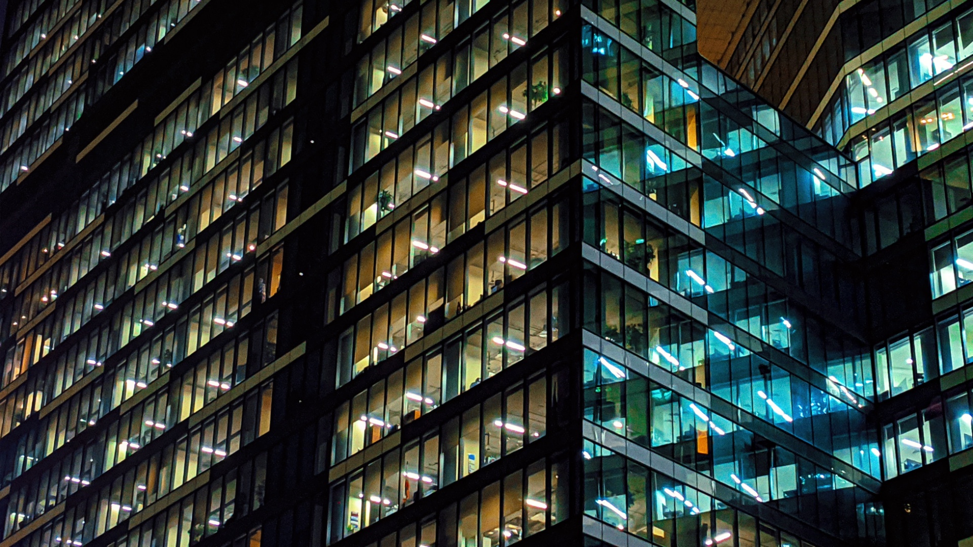 budynek, miasto, biuro