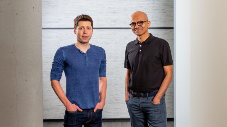 Sam Altman, Satya Nadella, openai, microsoft